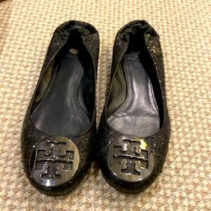 Tory Burch black sequin flats